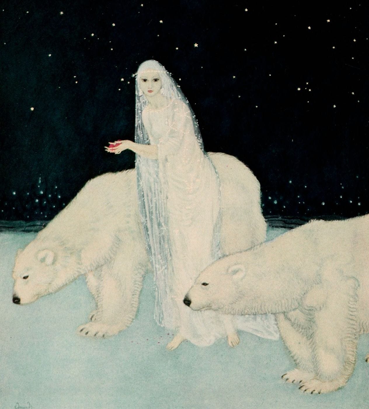 The Ice Maiden by Edmund Dulac | Fairytale art, Fairytale illustration, Edmund  dulac