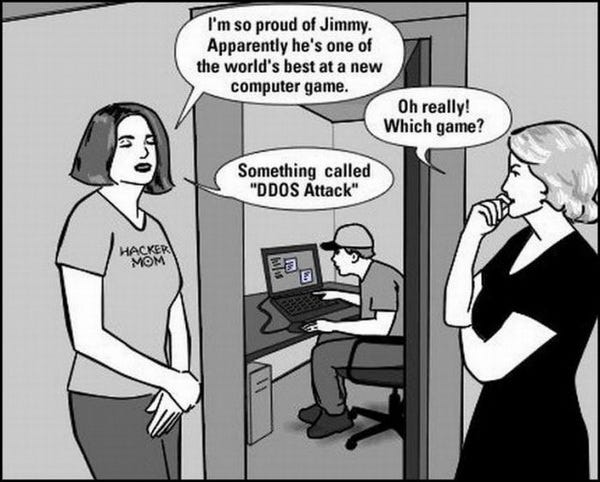 DDOS attack - Geek's Humor