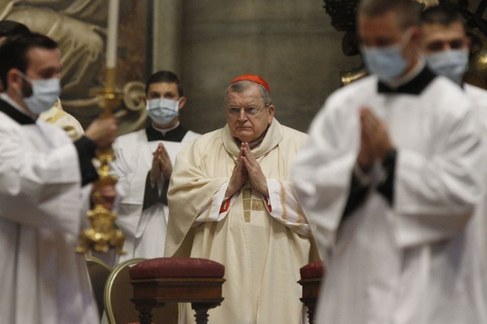 Improving from COVID-19, Cardinal Burke grateful for medical staff, prayers  | National Catholic Reporter