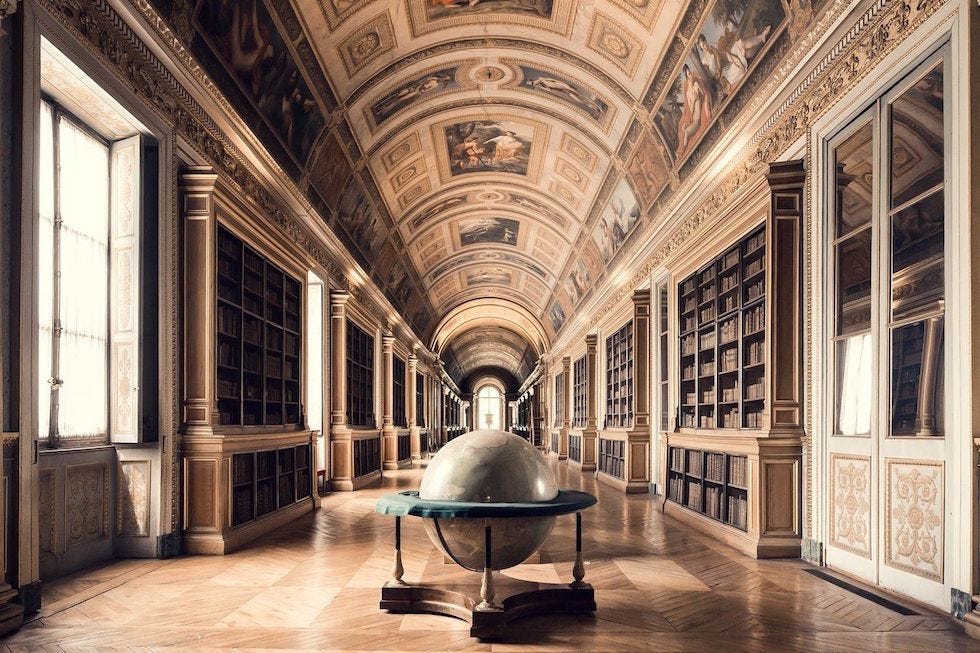 Galerie Diane, Fontainebleau Libraries - Thibaud Poirier | Foto,  Biblioteca, Belle foto