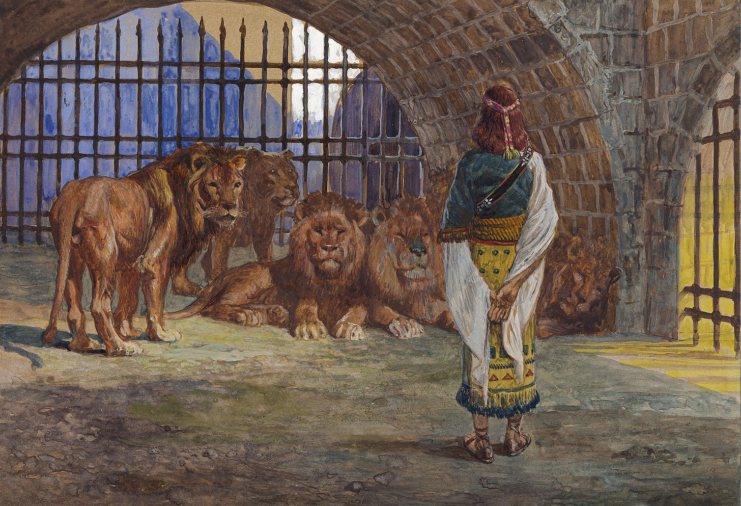Daniel in the Lions’ Den (c. 1896-1902) by James Tissot