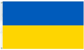 Ukraine Flag Ukrainian National Flags Double Stitched 100DPolyester with Brass Grommets (2x3FT)
