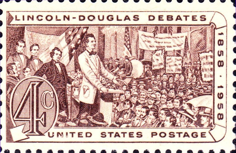 File:Lincoln Douglas Debates 1958 issue-4c.jpg