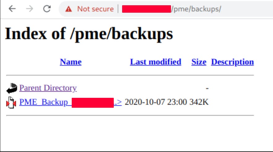 database backups exposed