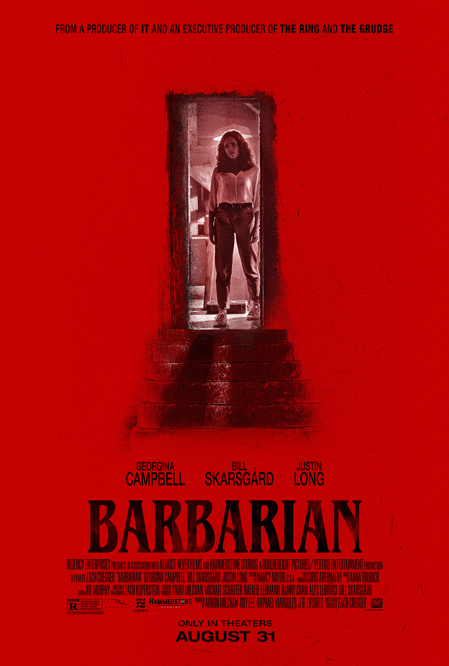 Movie poster art from IMDb for "Barbarian."