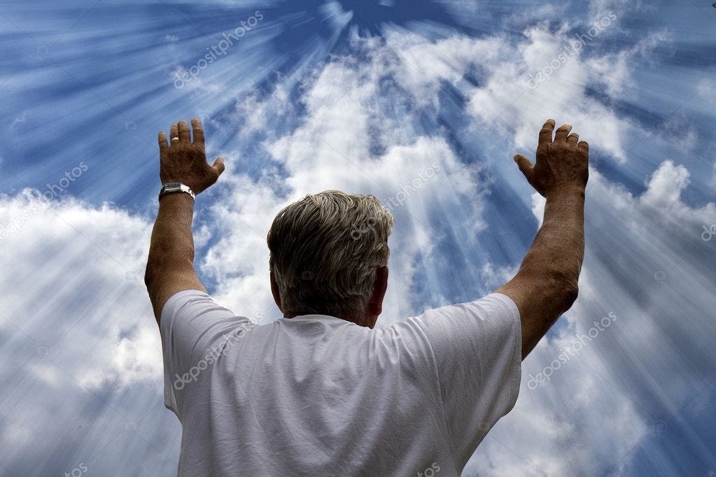 Iicture: worshiping god | Man Worshiping God — Stock Photo ...