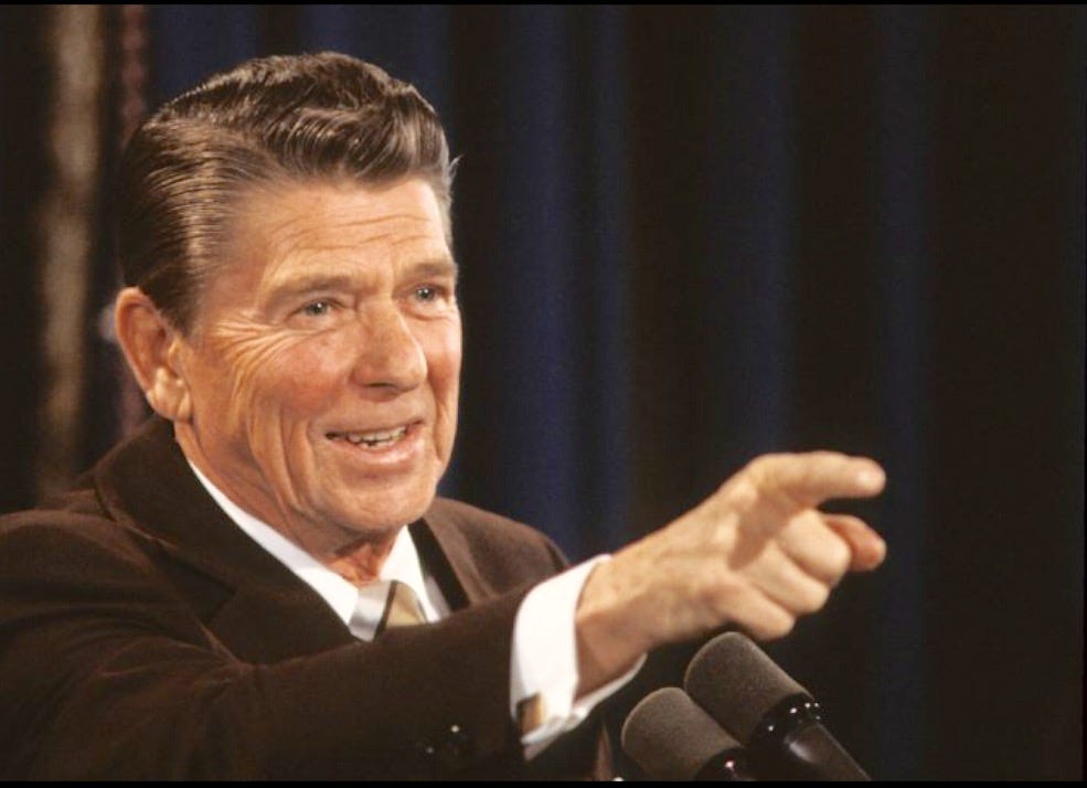 RONALD REAGAN POINTING Blank Template - Imgflip