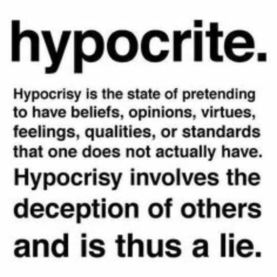 The definition of Hypocrite | Hypocrite quotes, Quotes, Hypocrite