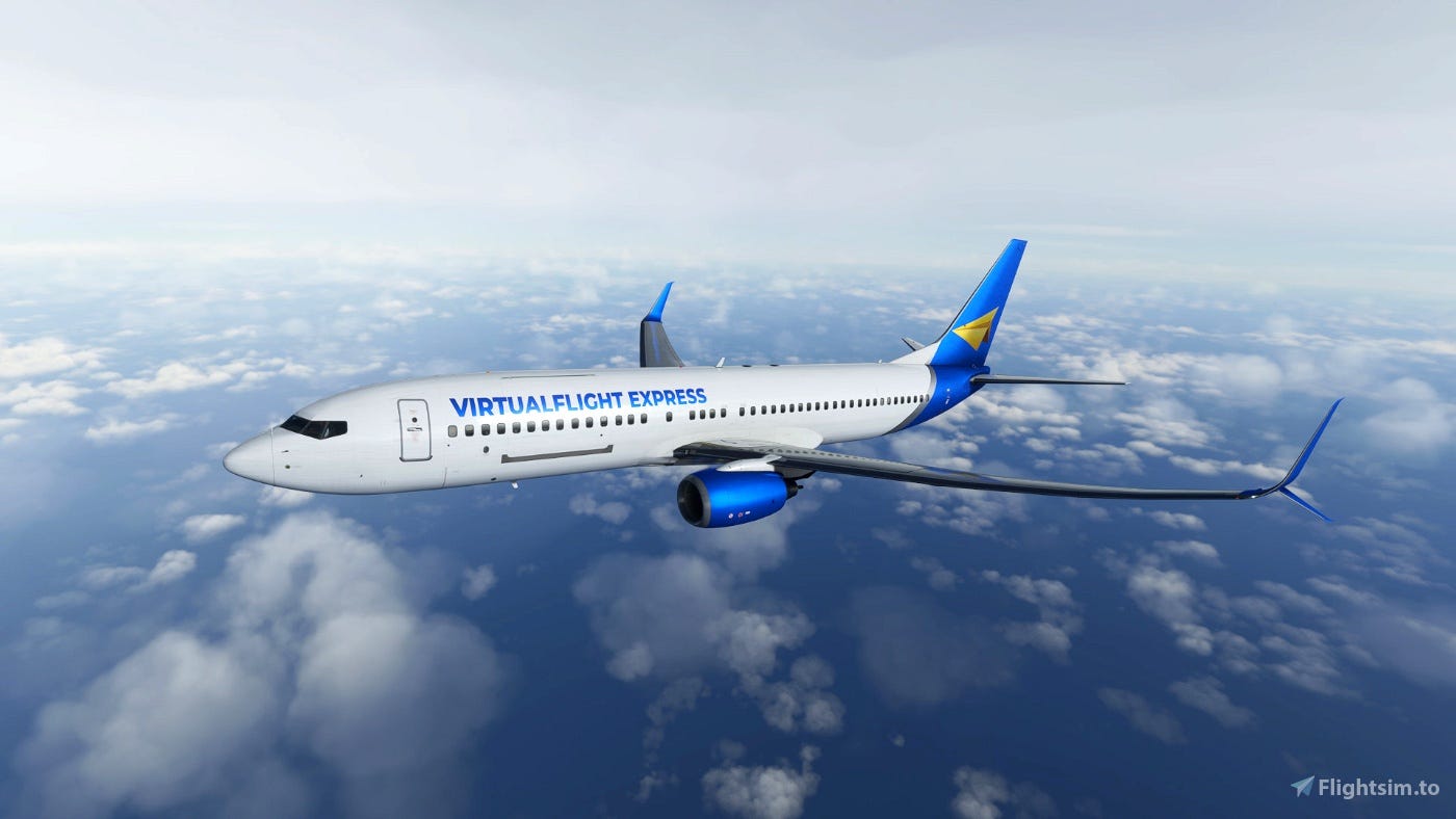 PMDG Boeing 737-800 VirtualFlight Express Livery Pack Microsoft Flight Simulator