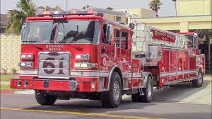 Redondo Beach Fire Dept. Truck & Rescue 61 - YouTube