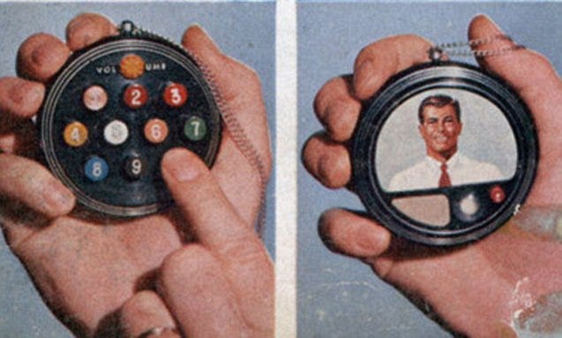 r/RetroFuturism - telephone of tomorow concept 1950; mechanix magazine