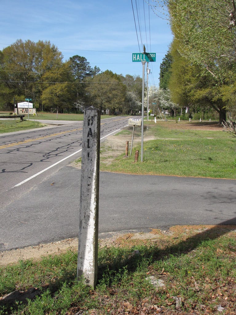 Concrete obelisk road marker 9