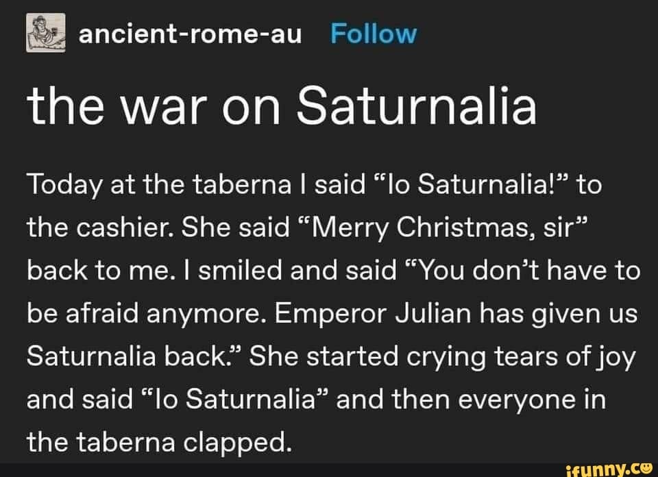 Saturnalia memes. Best Collection of funny Saturnalia pictures on iFunny