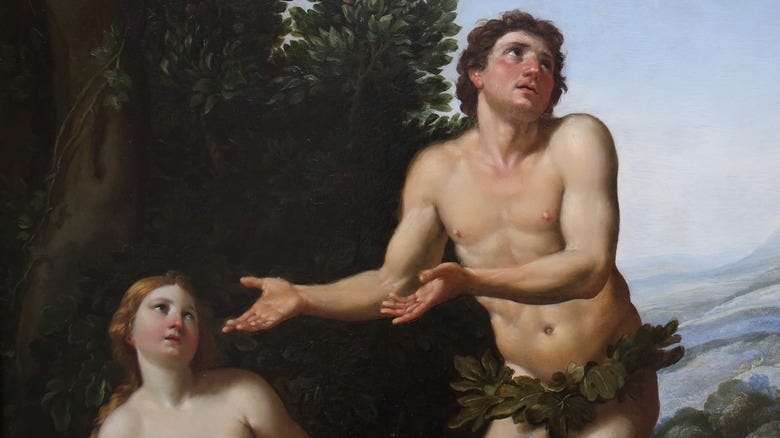 God admonishing Adam and Eve, Domenichino