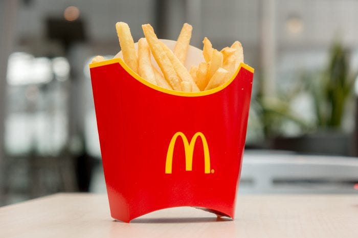 A photo of a box of McDonald’s French Fries