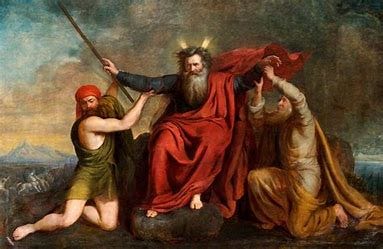 Image result for moses holding arms up