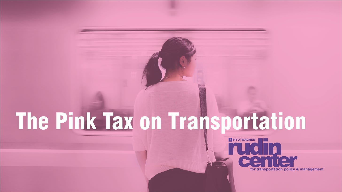 The Pink Tax on Transportation: Women's Challenges in Mobility | NYU Wagner