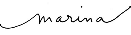 Marina's handwritten signature