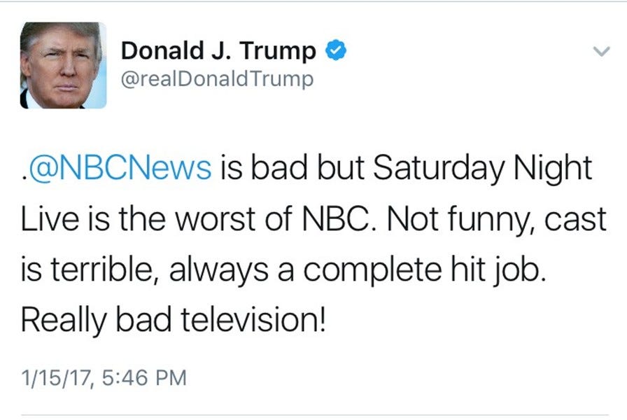 Trump puts SNL on blast – The BluePrint