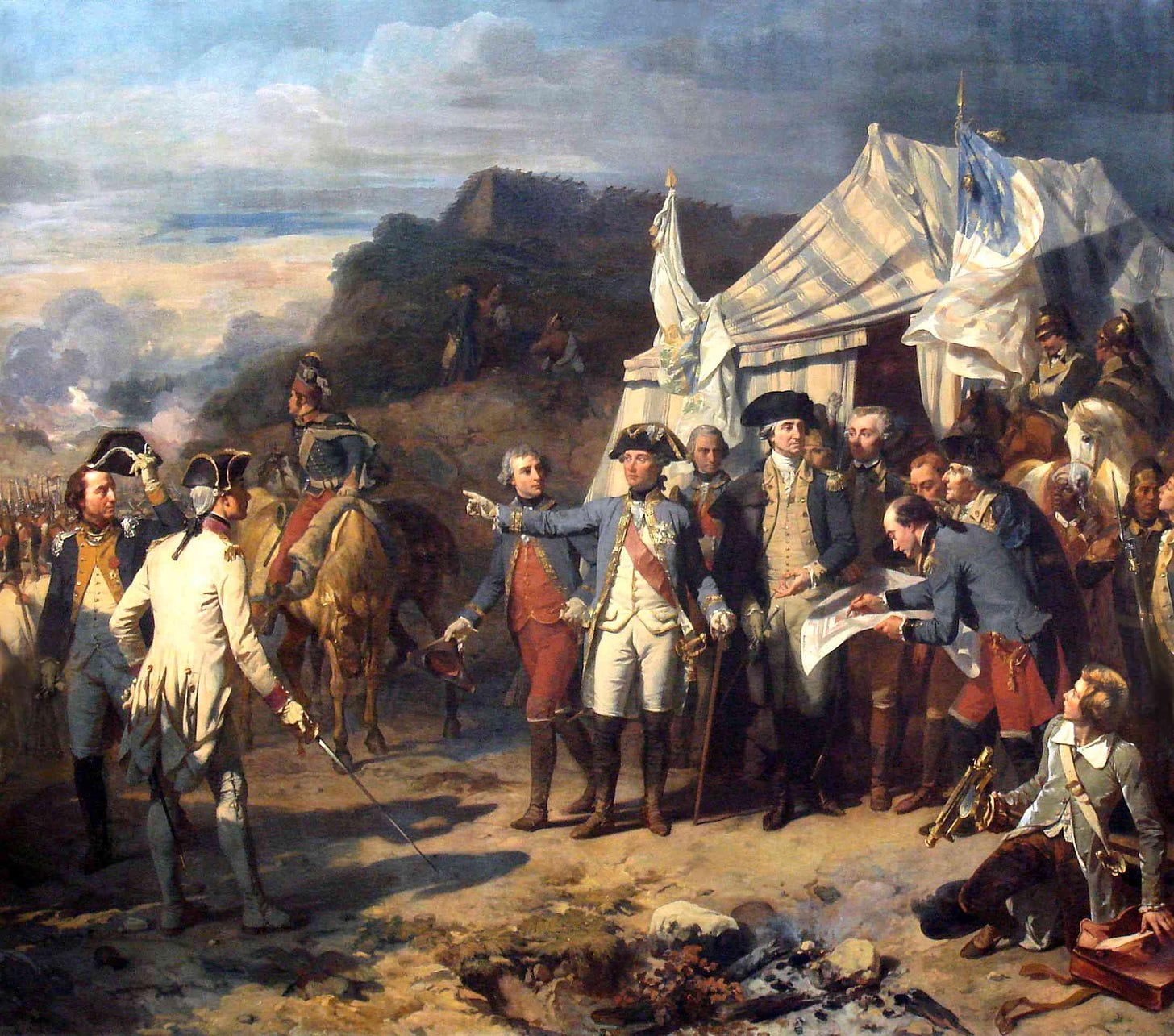 Bataille de Yorktown, by Auguste Couder