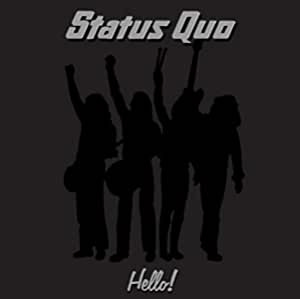 pochette de disque, silhouettes, hommes, musiciens, Status Quo, Angleterre