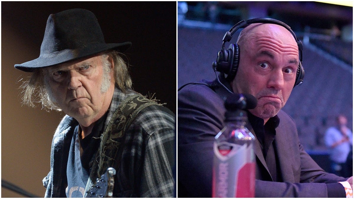 Neil Young Demands Spotify Remove His Music Because of Joe Rogan&#39;s  Vaccination Disinformation
