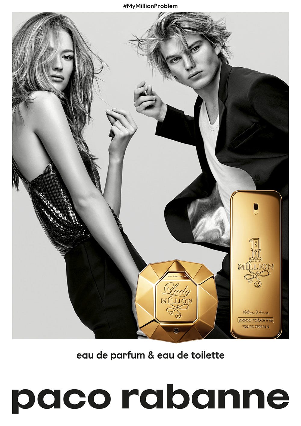 Paco Rabanne: Paco Rabanne poursuit avec Mazarine la saga de ses parfums  icôniques. Fantasme et humour pour la nouvelle campagne Million.