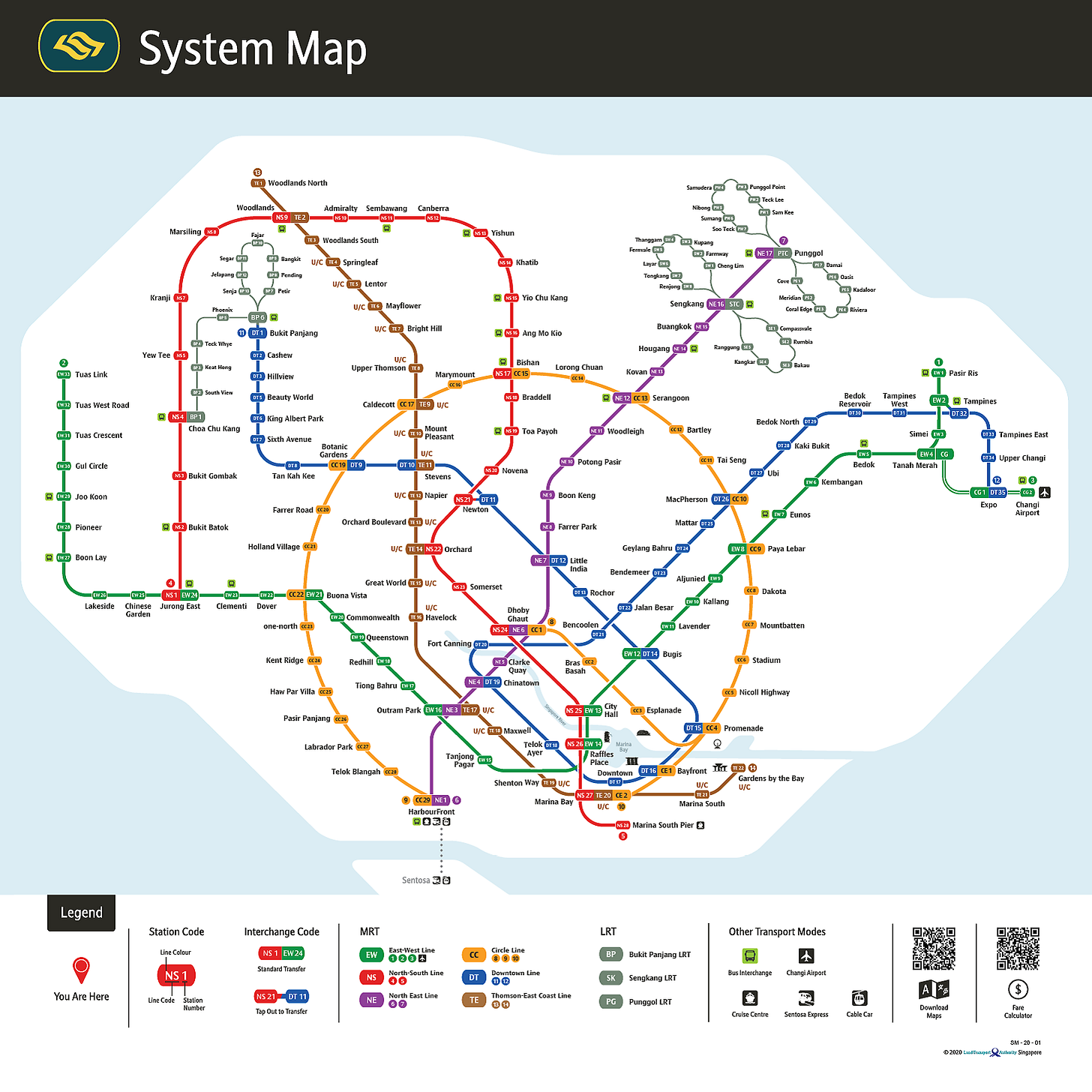 New MRT map