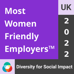 UK GB United Kingdom women Friendly employer workplace Certification Badge 2022