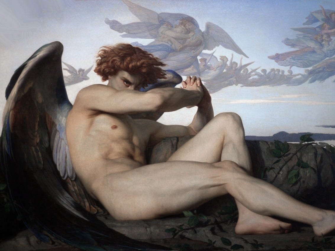 Value of Nothing — The Fallen Angel, Alexandre Cabanel. The Fallen...