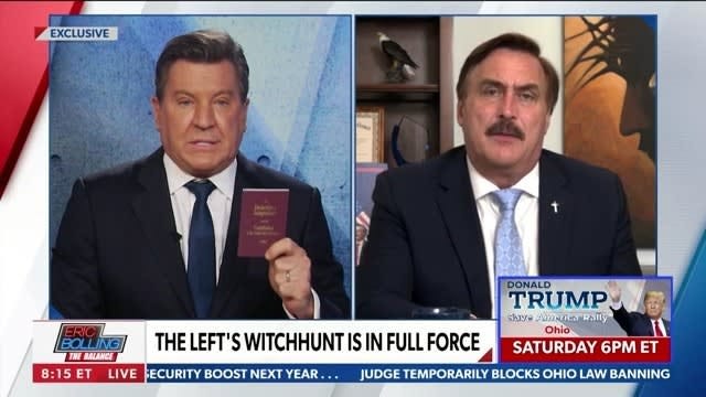 Newsmax Host Confused By Lindell 'Raid' Whips Out Pocket Constitution