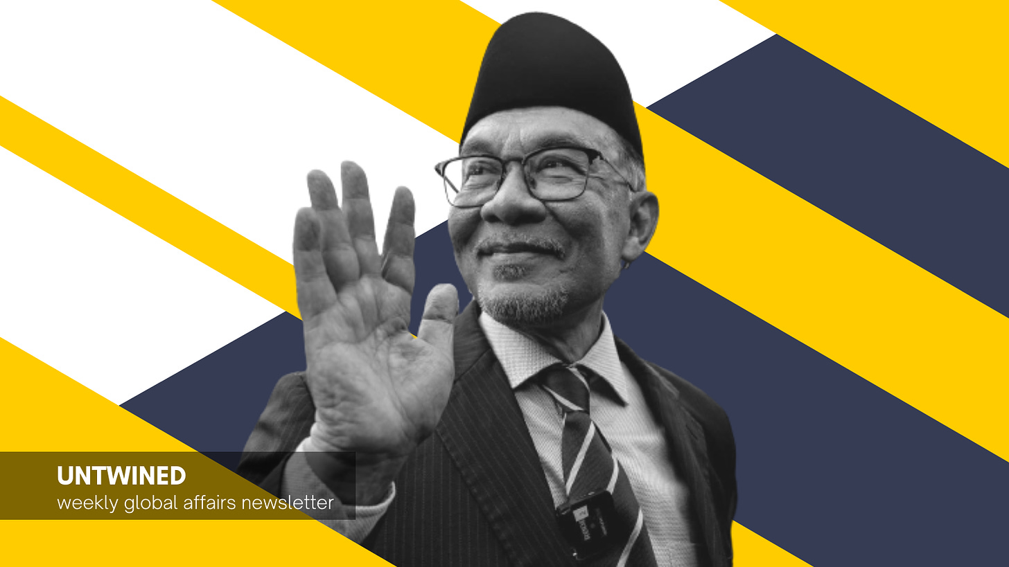Malaysia’s new Prime Minister Anwar Ibrahim (Original image: Twitter/@anwaribrahim; modified for collage)
