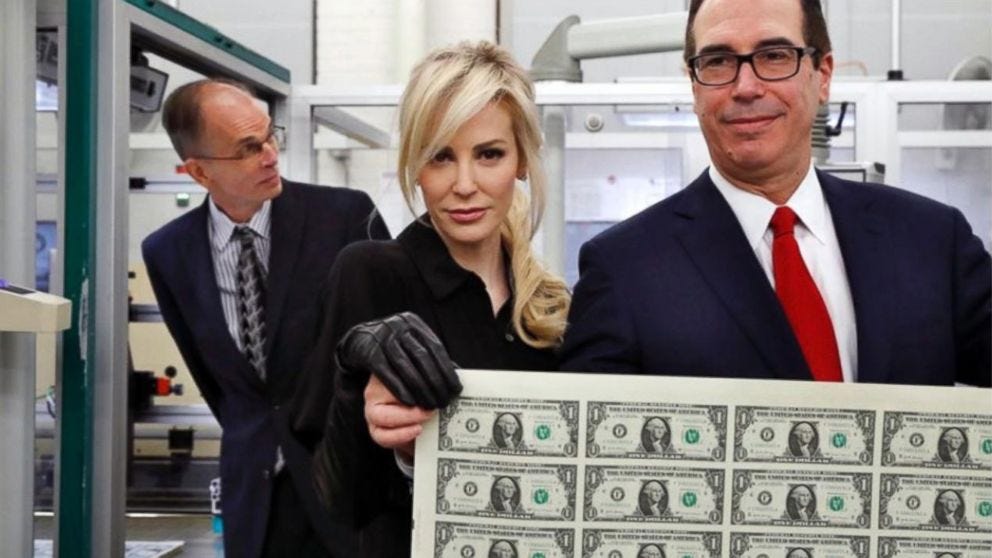 Treasury secretary Steve Mnuchin, wife cause internet sensation ...