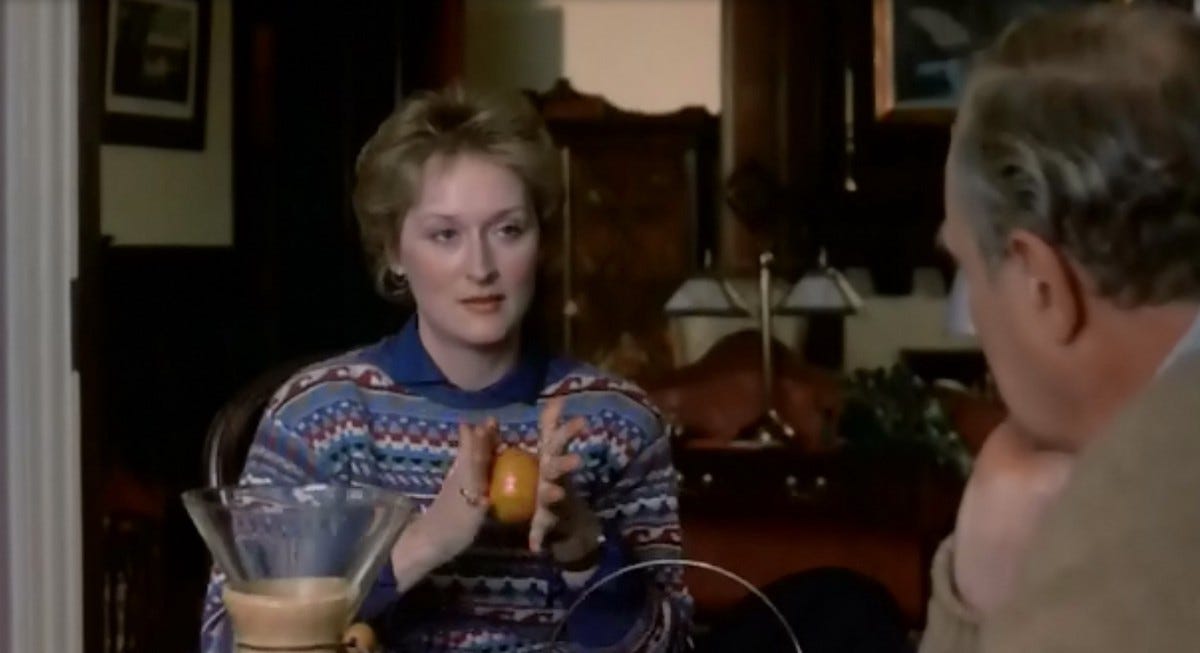 2 Film in Light and Motion : “The Meryl Streep Orange Peel maneuver.” | by  Stephen Radford ♫♪ | Medium