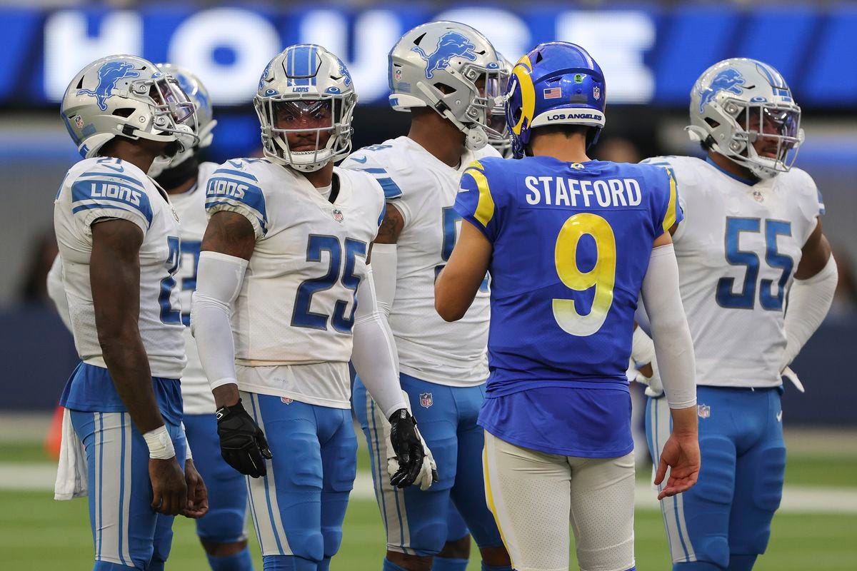 VIDEO: Matthew Stafford mic&#39;d up to Lions: &#39;I&#39;m pulling for you guys&#39; -  Pride Of Detroit