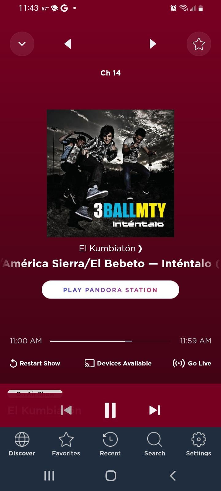 r/siriusxm - Águila is now on Ch 14 for Hispanic Heritage Month replacing Happy Radio