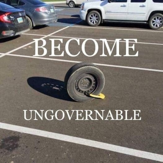 May be an image of road and text that says 'BECOME UNGOVERNABLE'