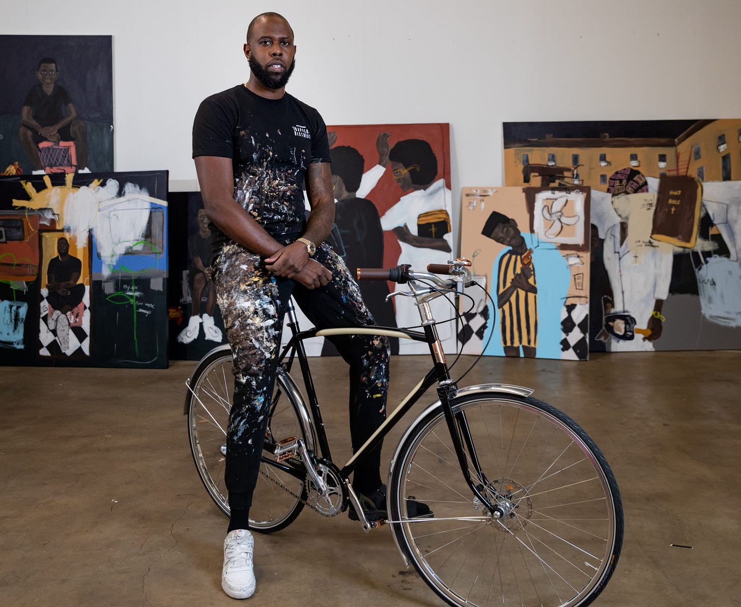 On Canvas And In The Sky, Jammie Holmes' Art Celebrates Black Lives | Texas  Standard