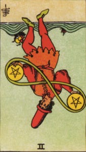 Two of Pentacles Reversed Psychic Prediction