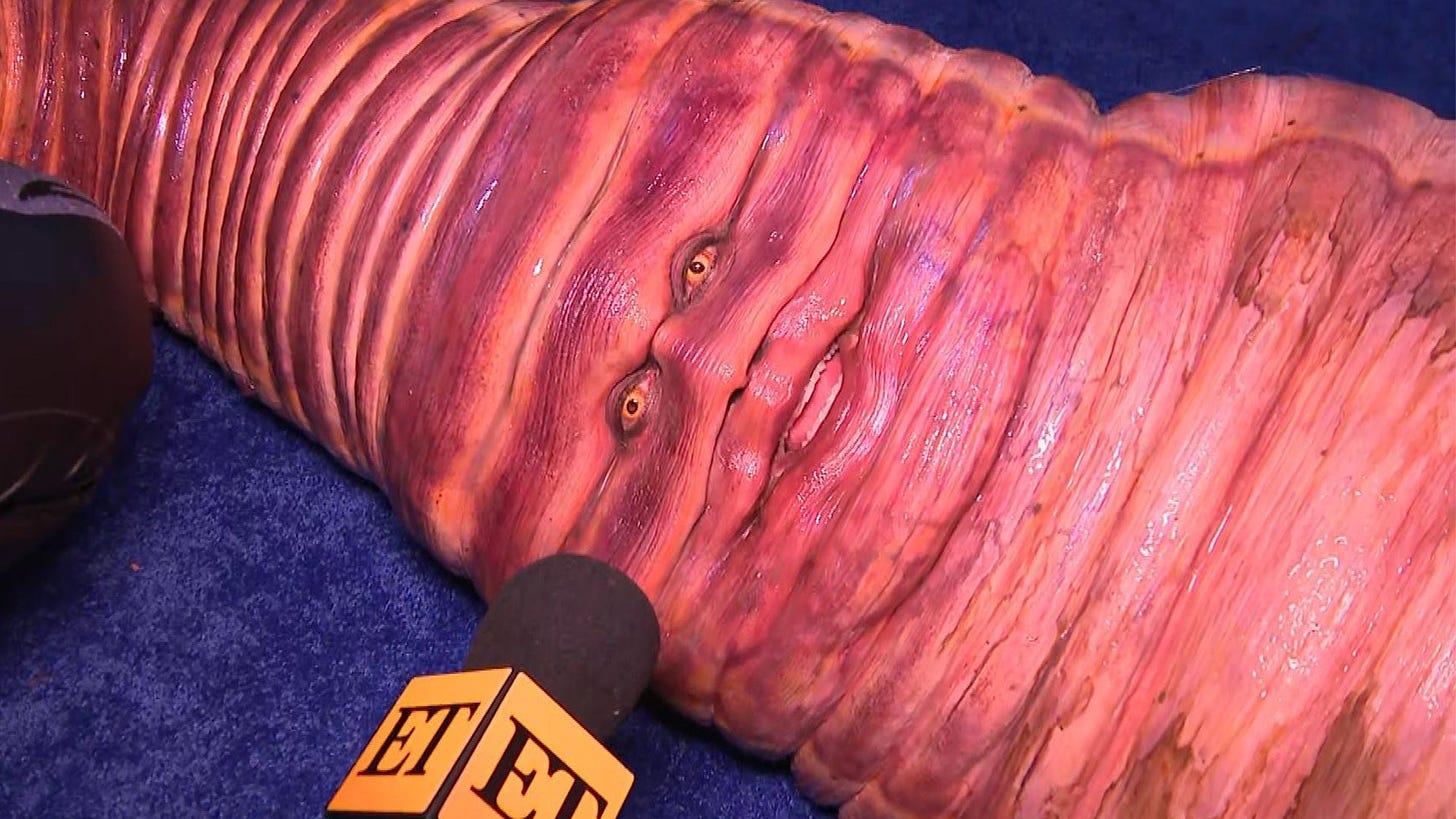 Heidi Klum Details Her Epic Worm on a Fishing Hook Halloween Costume  (Exclusive) | Entertainment Tonight