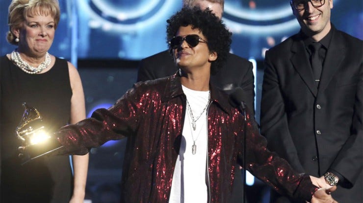 Bruno mars wins album of the year
