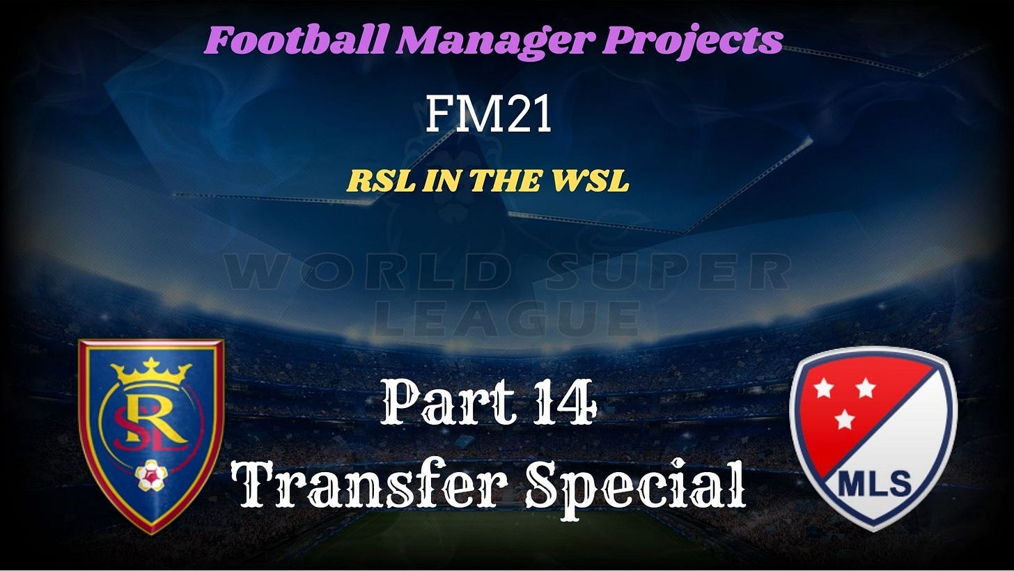 Football Manager 2021 RSL WSL
