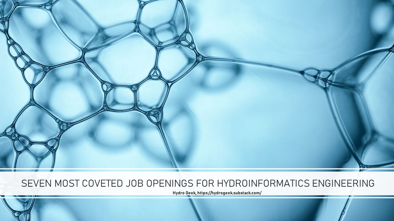 Seven most coveted job openings for hydroinformatics engineering