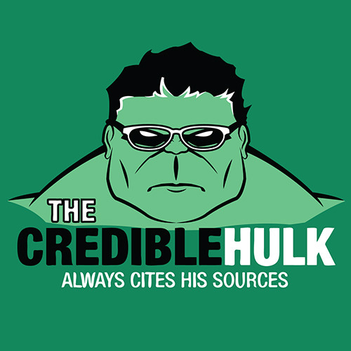 The Credible Hulk cites his sources