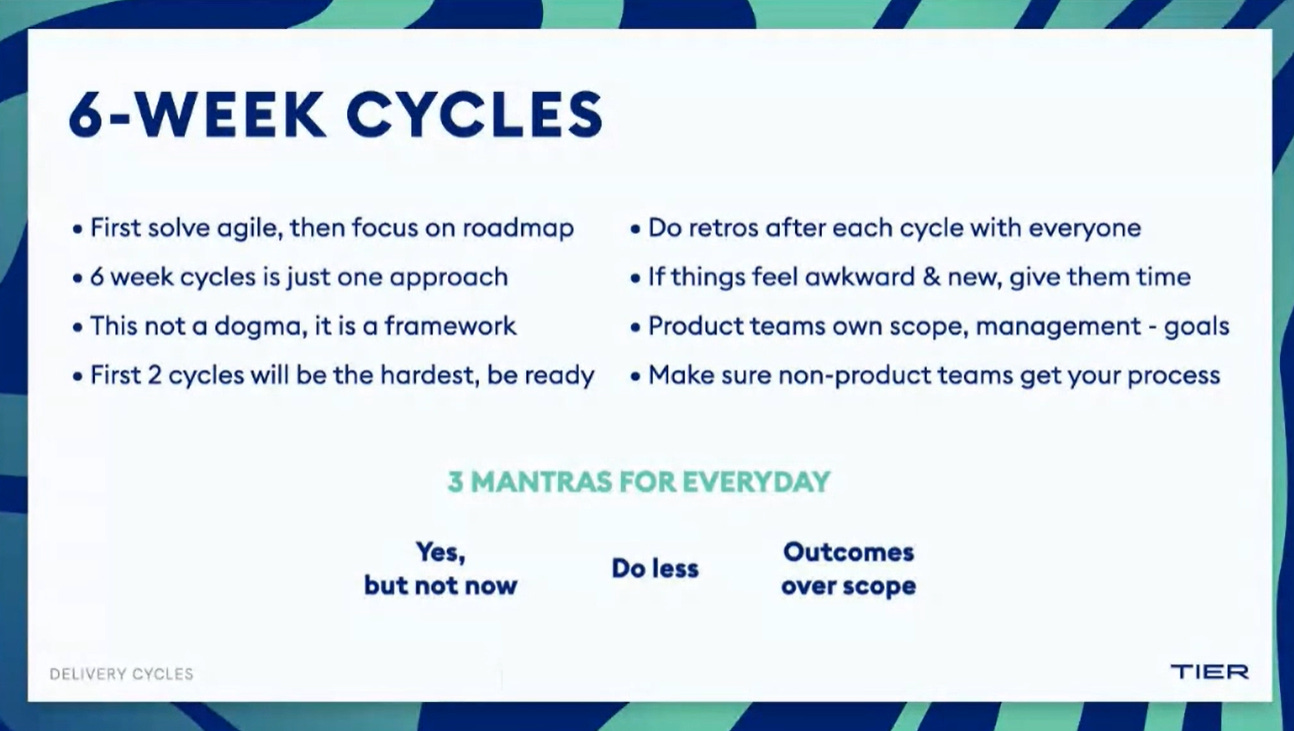Good advices regarding 6-week cycles