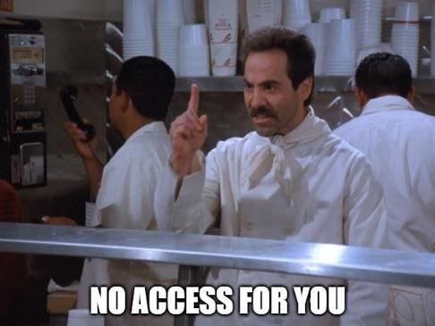 When the sales rep tries to badge in to the IT engineering door because they can’t log in to ...
