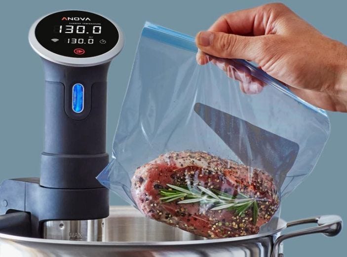 The upgraded Anova sous vide cooker is discounted today on Amazon
