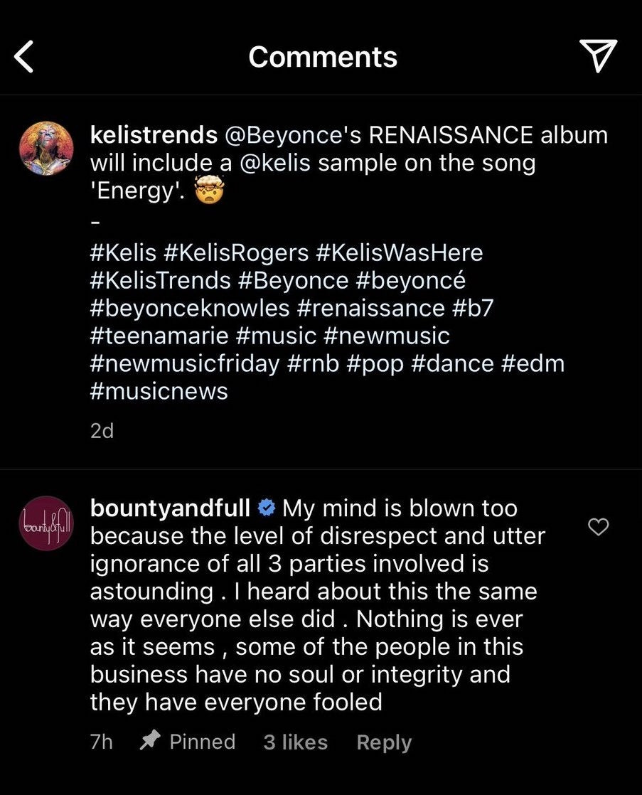 Kelis Calls Out Beyoncé For Allegedly Sampling Her on 'Renaissance' Album  Without Permission | Entertainment Tonight