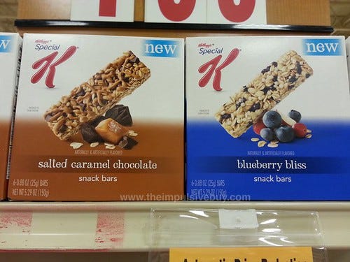 Kellogg's Special K Snack Bars (Salted Caramel Chocolate and Blueberry Bliss)