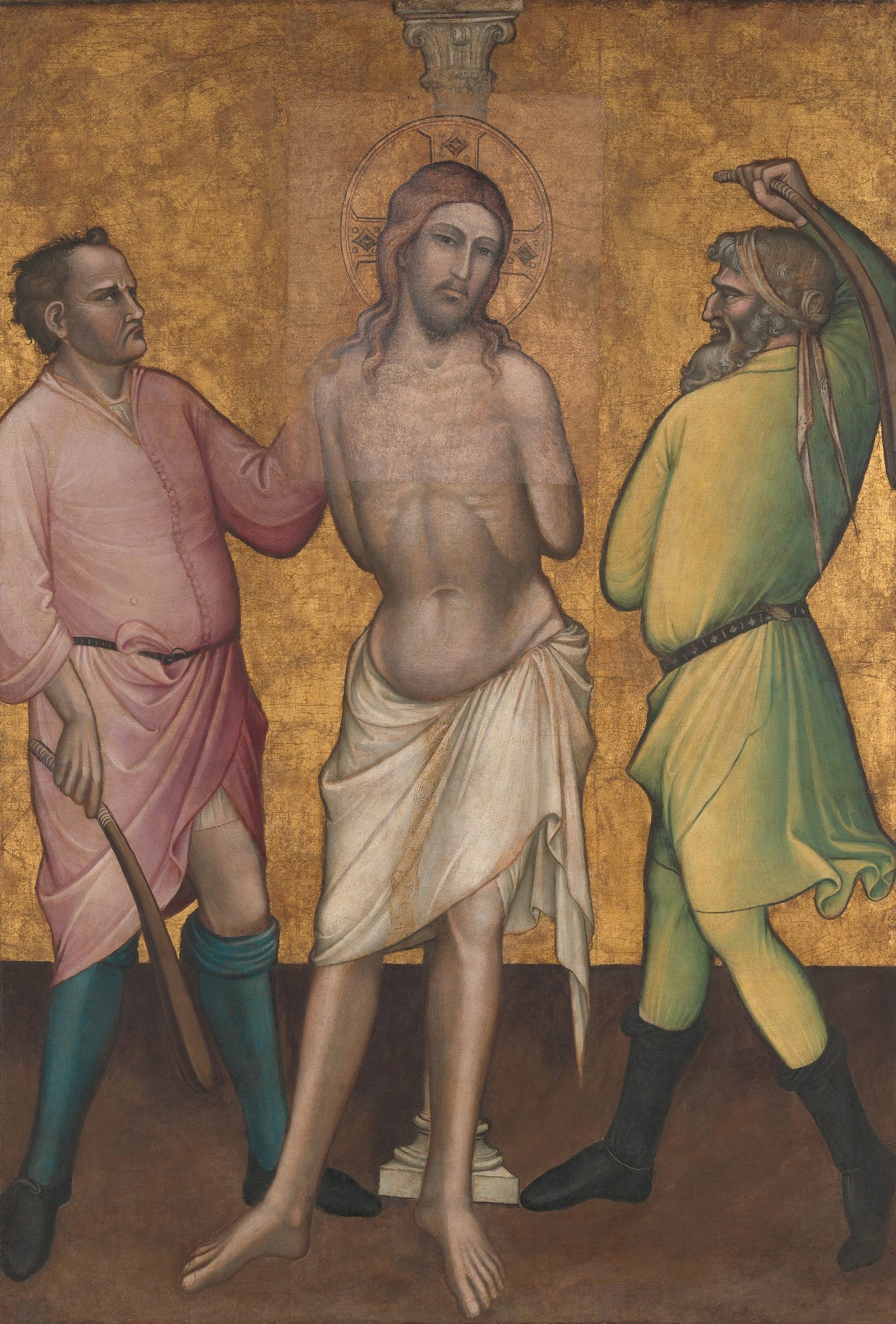 The Flagellation (ca. 1395–1400) by Spinello Aretino (Italian, c. 1350-c. 1410)